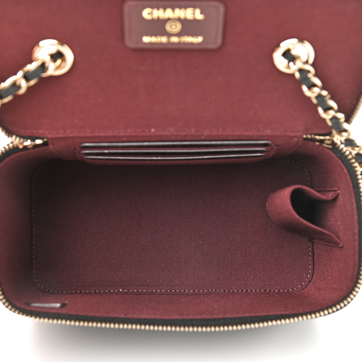 Chanel Caviar Quilted Small Vanity Case With Chain Black 5 of 9