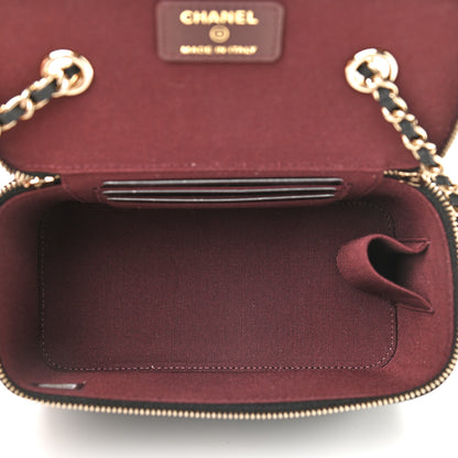 Chanel Caviar Quilted Small Vanity Case With Chain Black 5 of 9