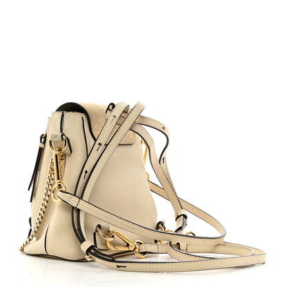 Chloe Suede Calfskin Mini Faye Backpack Off White 2 of 14