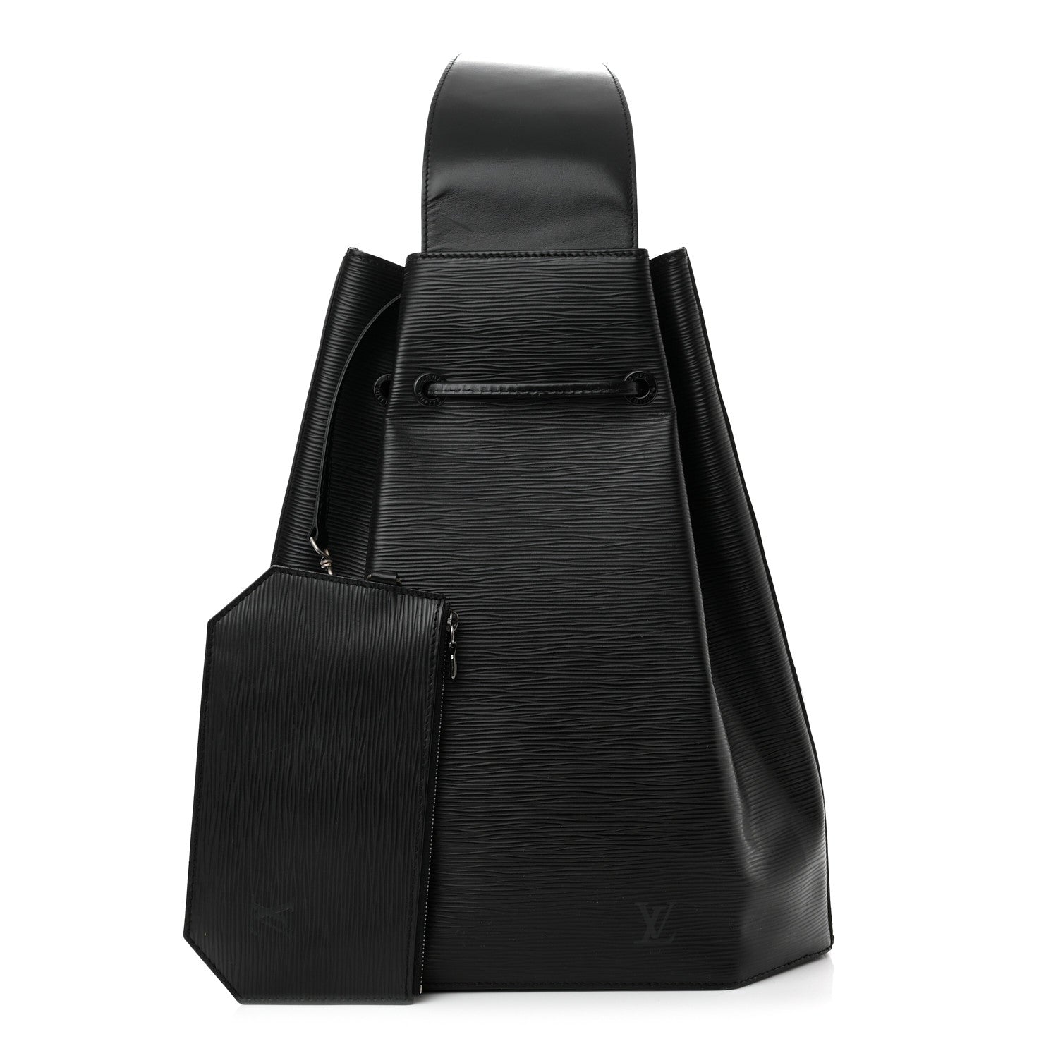 Louis Vuitton Epi Sac a Dos Drawstring Bag Black 1 of 11