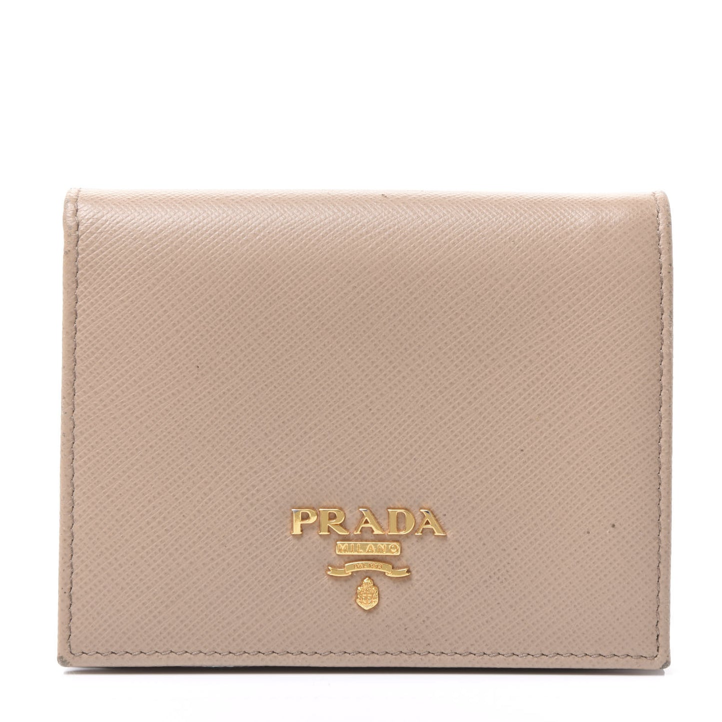 Saffiano Metal Bi-Fold Wallet Cammeo