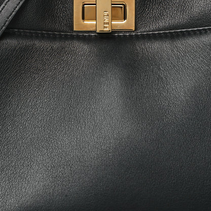 Fendi Nappa Mini Peekaboo Iconic Satchel Black 8 of 10
