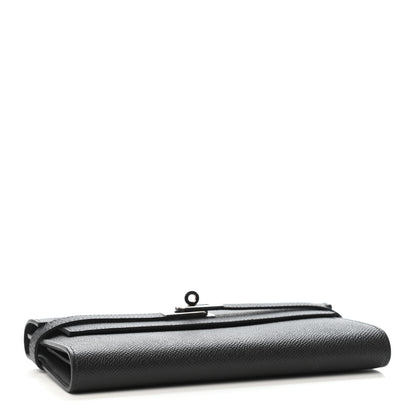 Hermes Epsom Kelly Longue Wallet Black 3 of 5