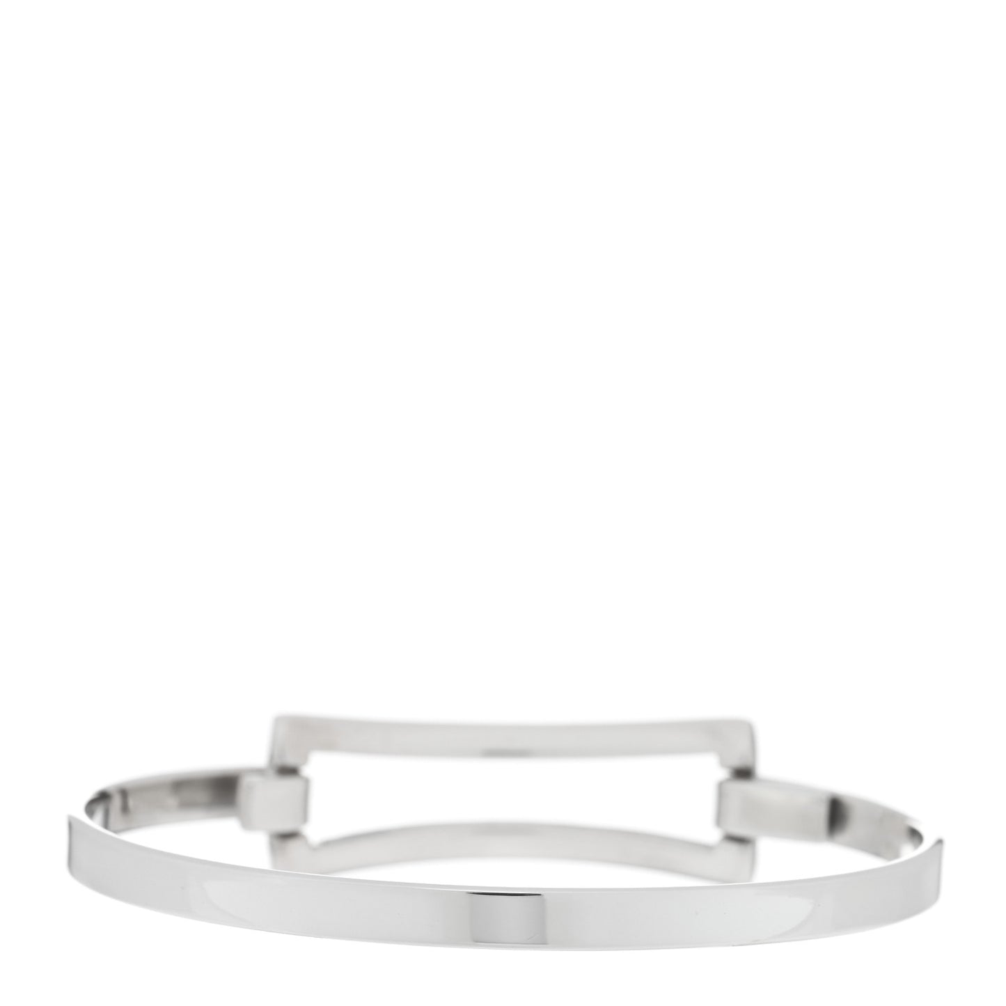 Sterling Silver Rectangle Bangle Bracelet