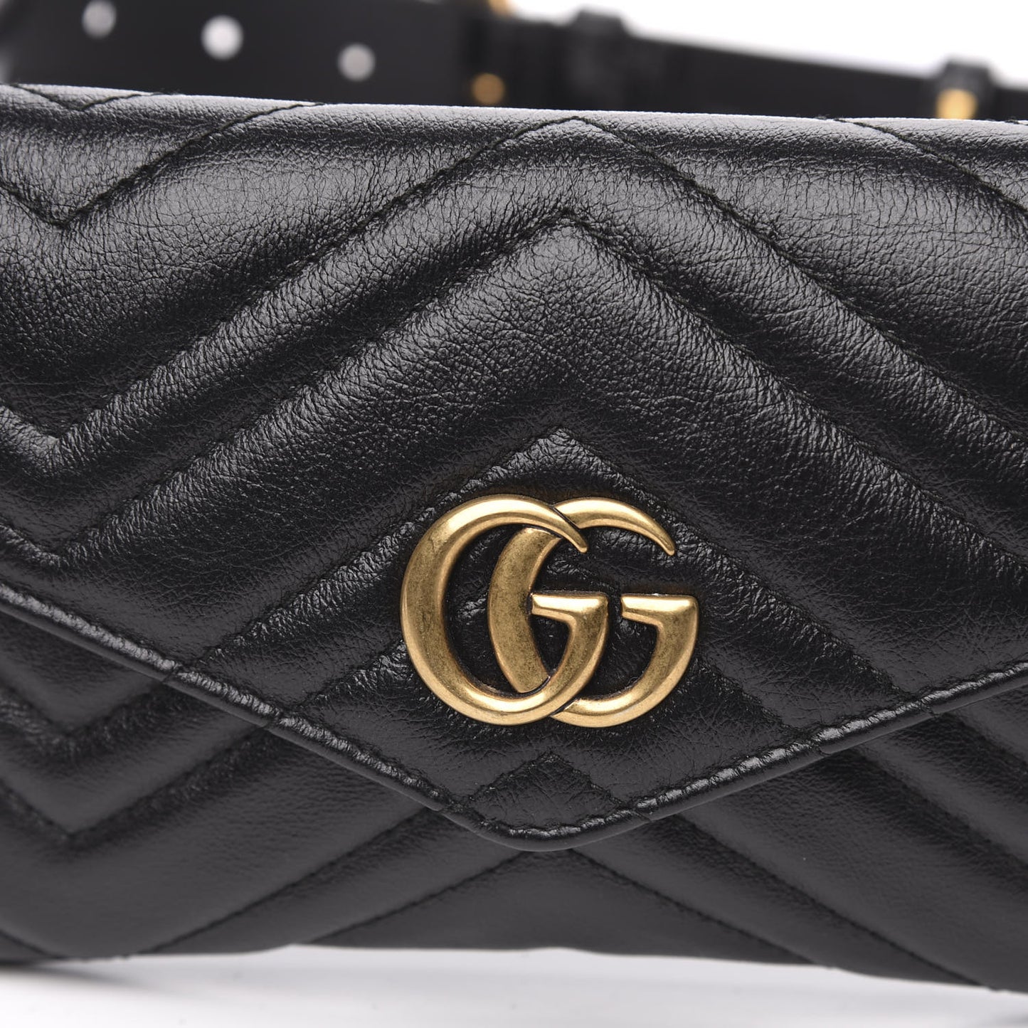 Calfskin Matelasse GG Marmont 2.0 Multi Belt Bag 85 34 Black