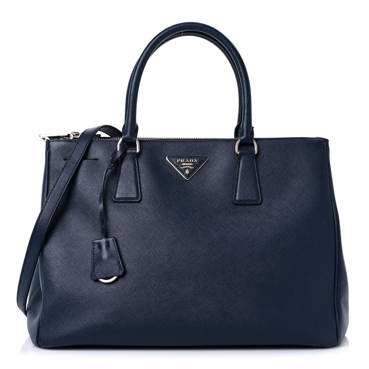 Saffiano Medium Galleria Double Zip Tote Baltico