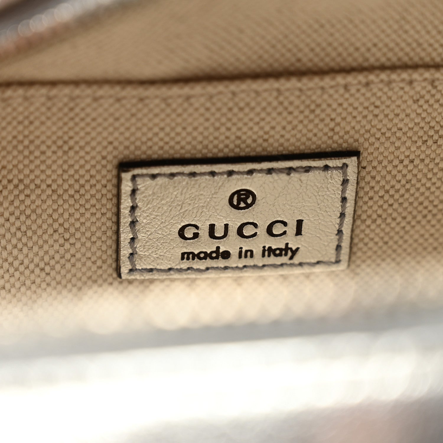 Gucci Metallic Sakai Be Green Calfskin Diagonal Stitched Mini Blondie Shoulder Bag Silver 6 of 10