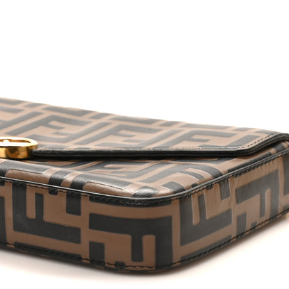 Fendi Vitello Soft F is Fendi Bi-Color FF 1974 Embossed Envelope Wallet On Chain with Pouches Maya Black 11 of 12