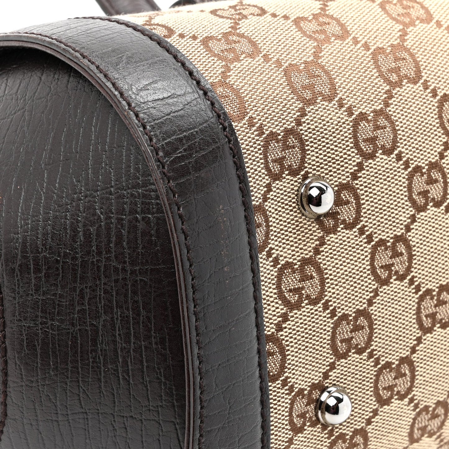 Monogram Bamboo Bullet Bag Dark Brown