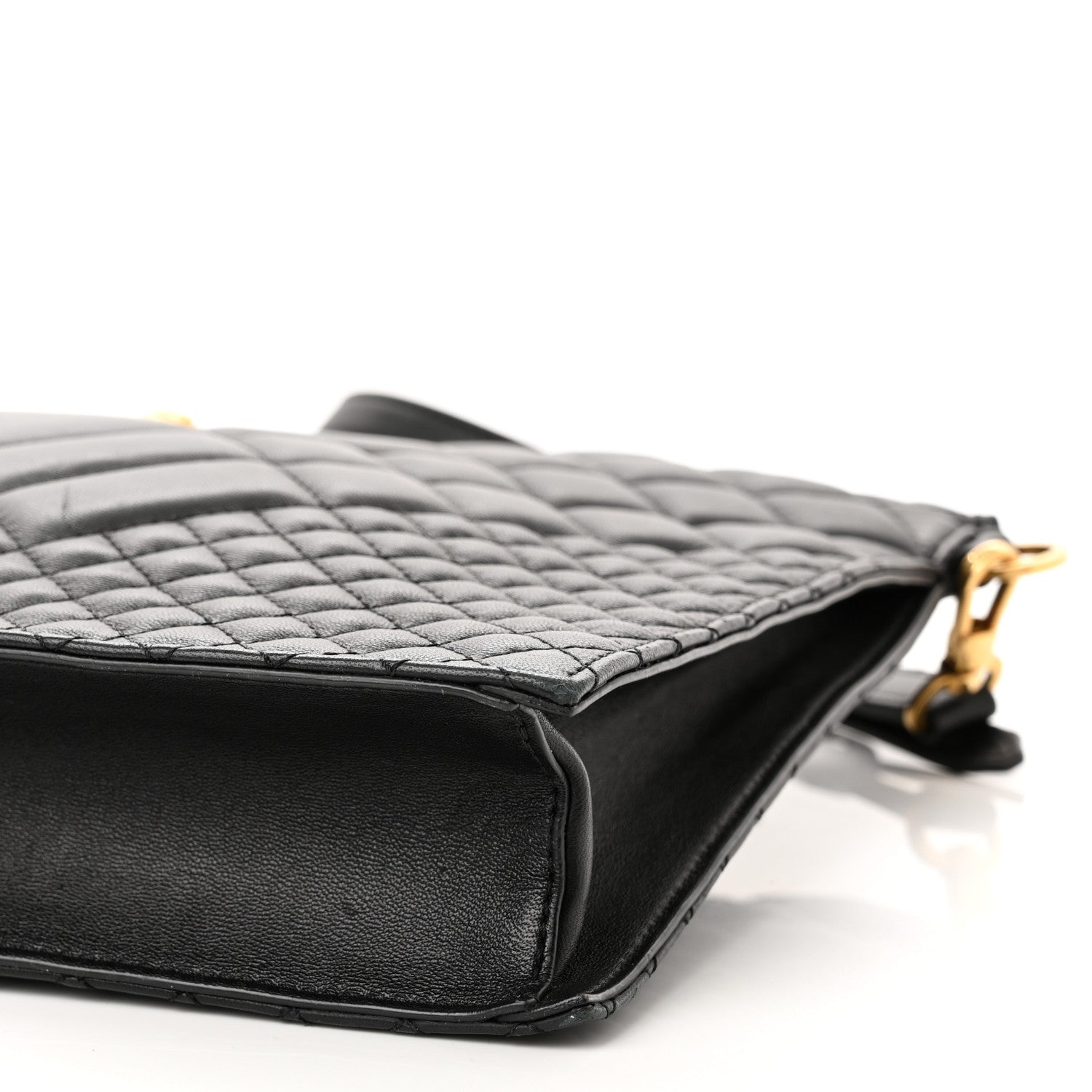 Versace Calfskin Quilted Large Tribute Icon Crossbody Pouch Black 9 of 9