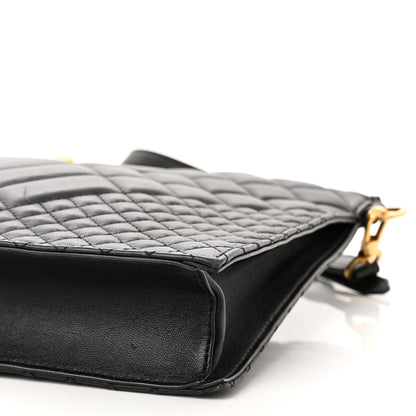 Versace Calfskin Quilted Large Tribute Icon Crossbody Pouch Black 9 of 9