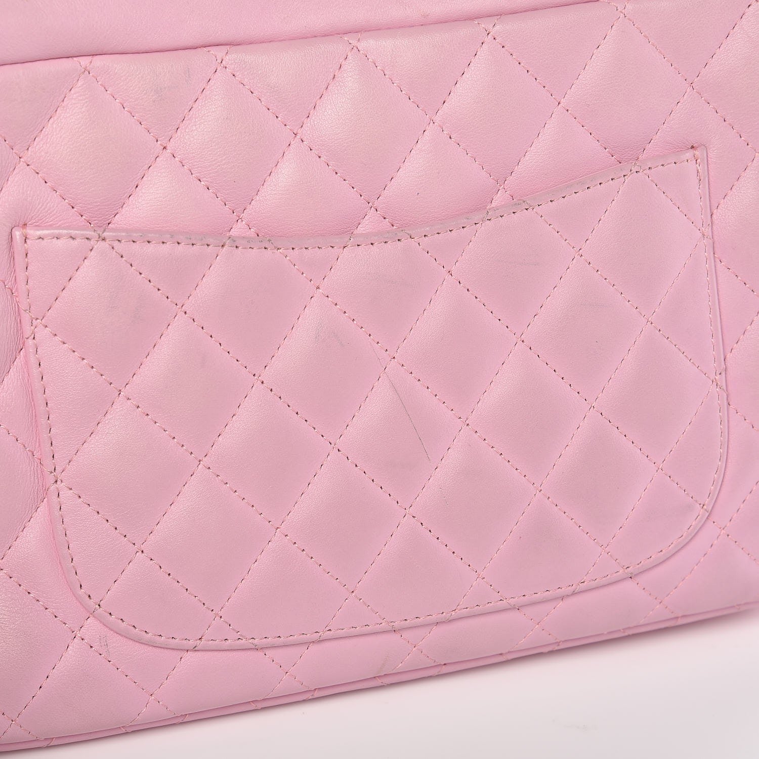 Chanel Calfskin Quilted Cambon Camera Bag Pink Black 9 of 11