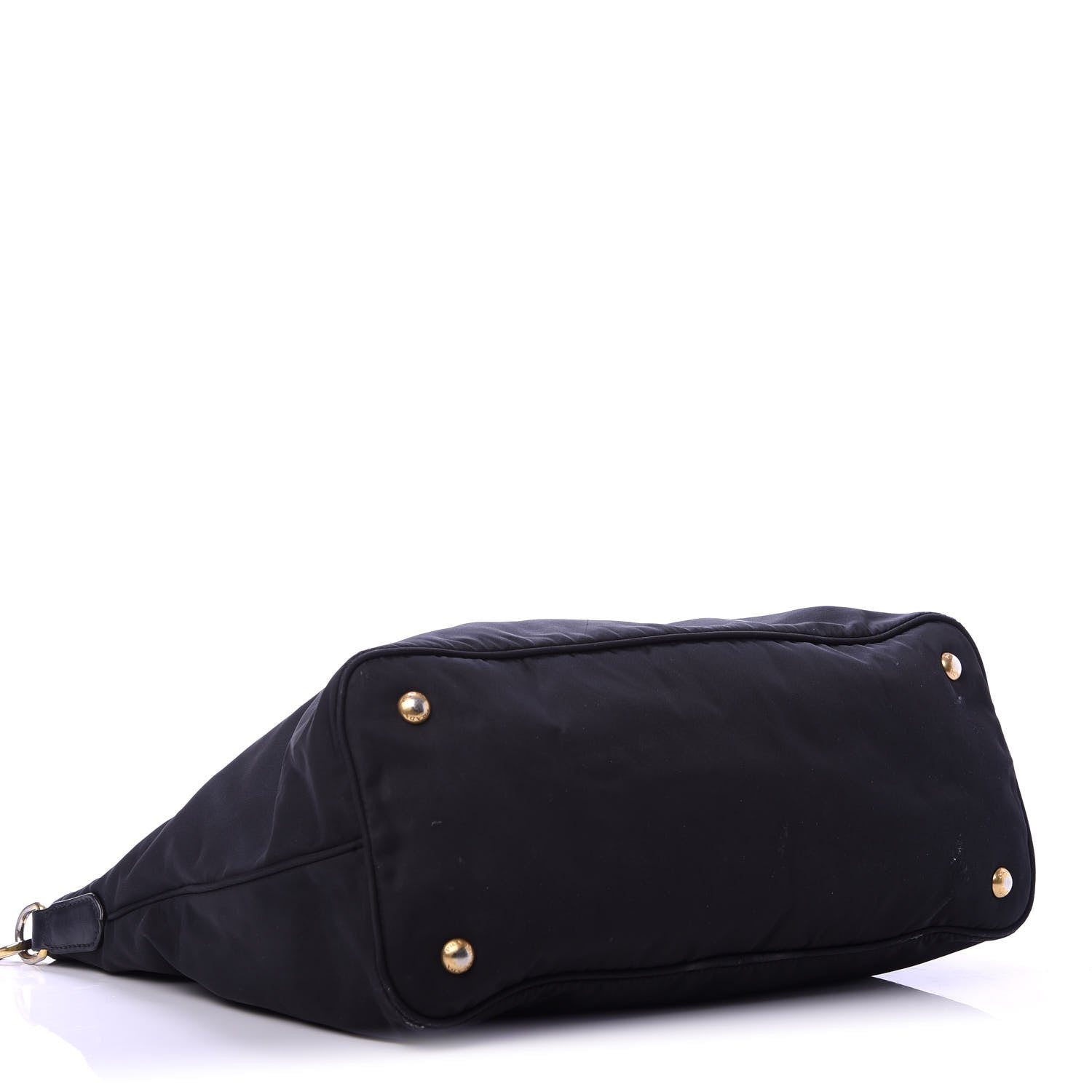 Prada Tessuto Nylon Soft Calf Tote Black 4 of 15