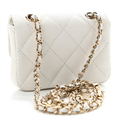 Chanel Caviar Quilted Belt Bag White 3 of 12