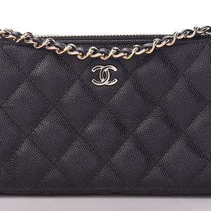 Chanel Caviar Quilted Small Clutch With Chain Black 14 of 14