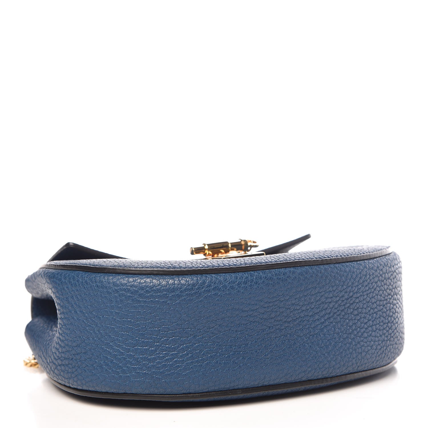 Chloe Grained Lambskin Mini Drew Shoulder Bag Royal Navy 4 of 9