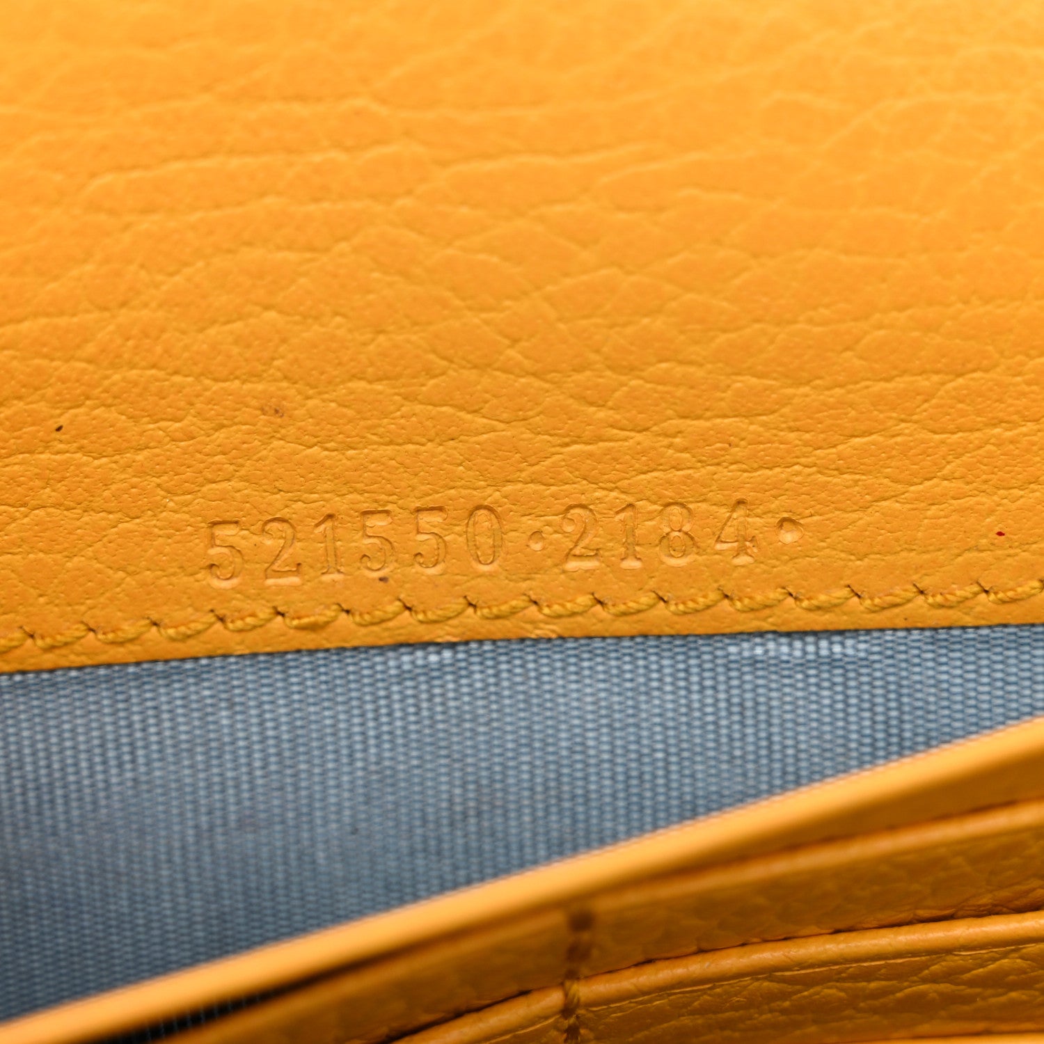 Gucci Calfskin Garden Dionysus Chain Wallet Yellow 6 of 12