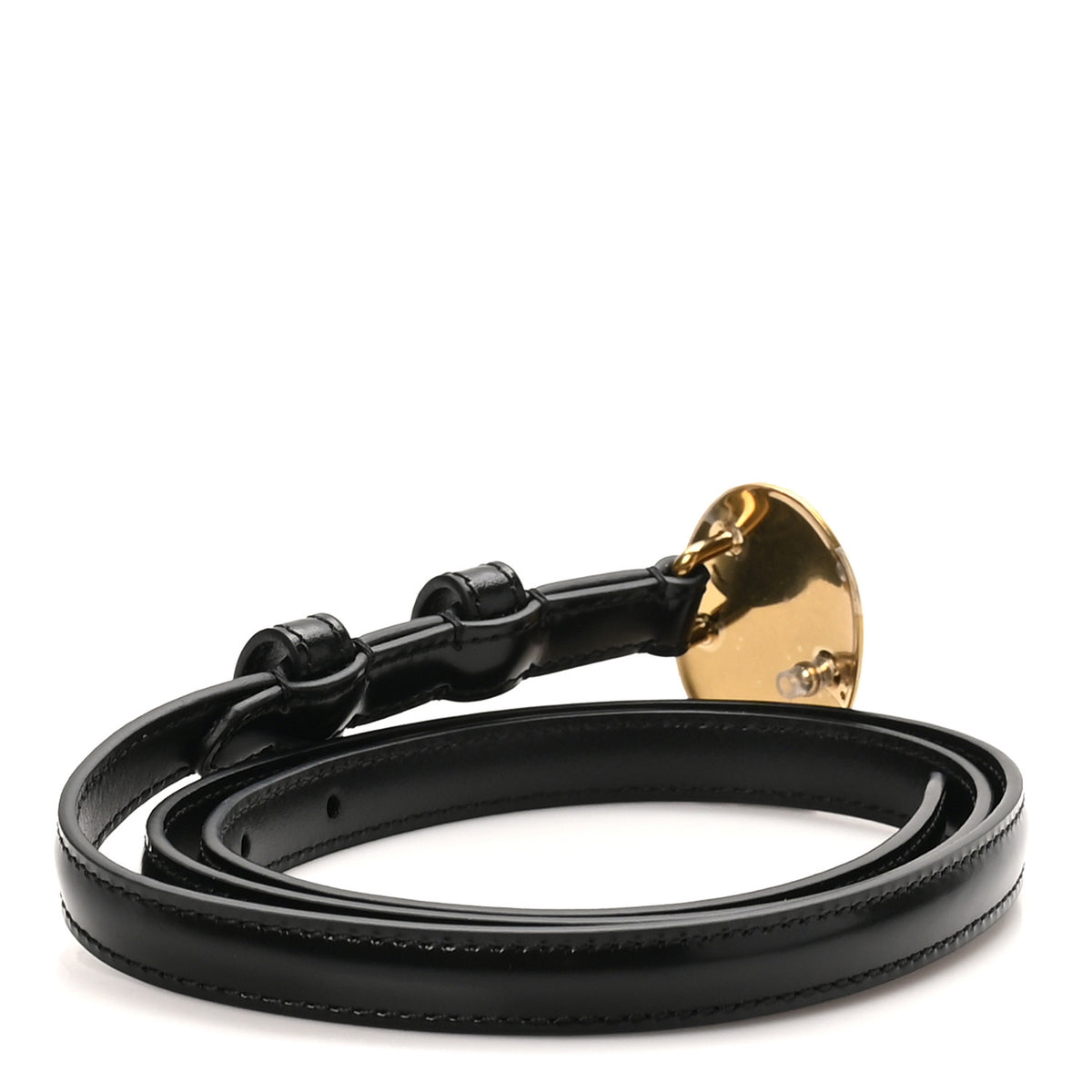 Taurillon Calfskin 13mm Mini Maison Belt 85 34 Black