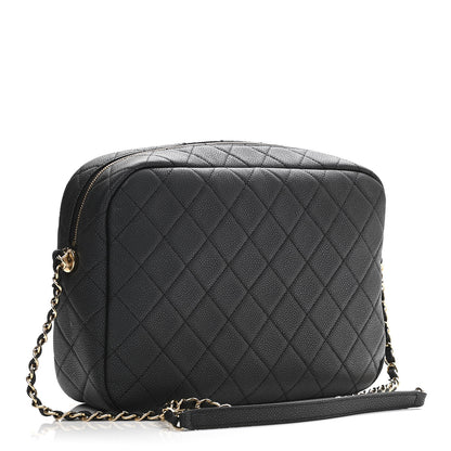Chanel Caviar Quilted Large Coco Tassel Camera Case Black 3 of 10