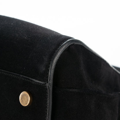 Saint Laurent Suede Large Sac de Jour Carryall Black 9 of 12