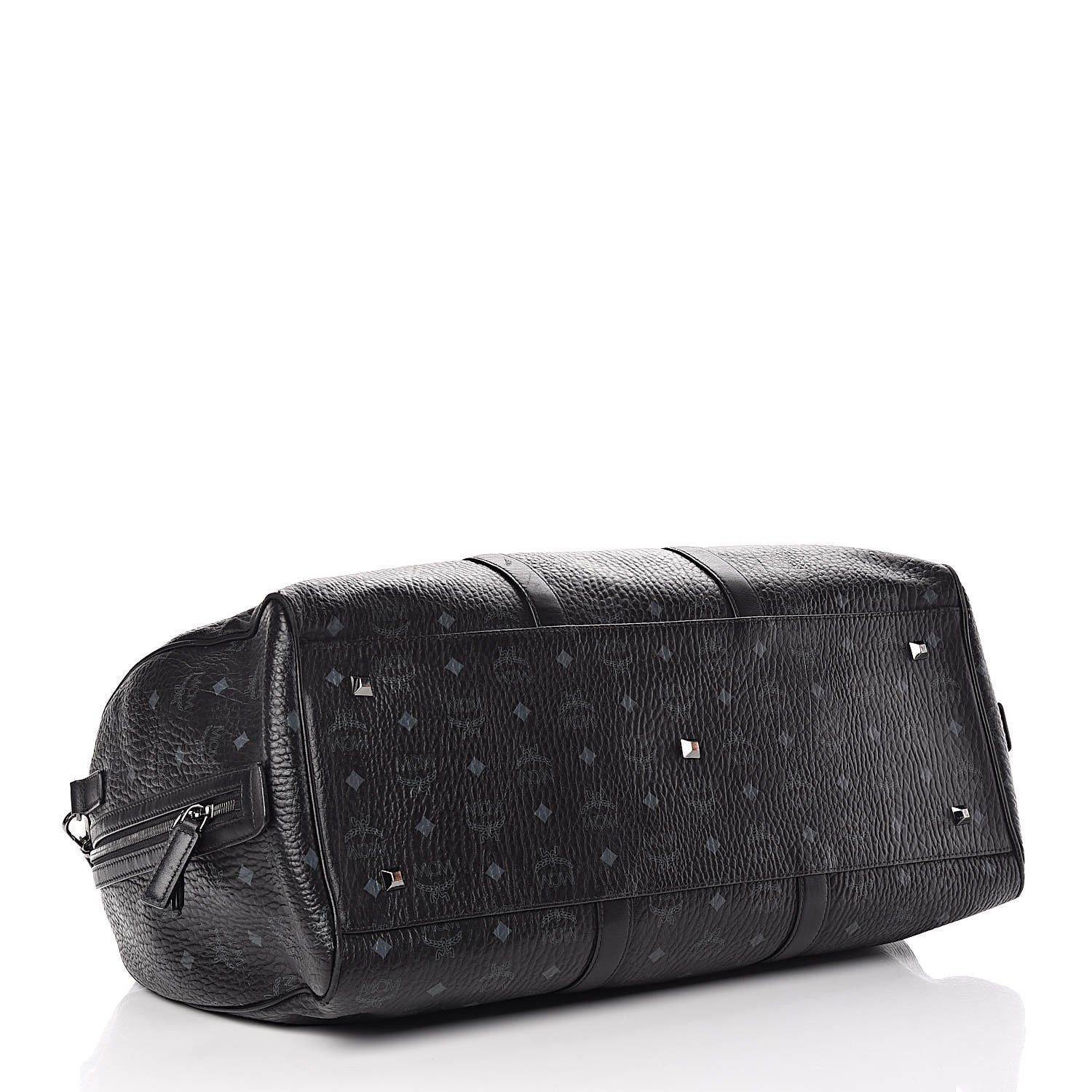 MCM Visetos XLarge Traveler Weekender Bag Black 4 of 22