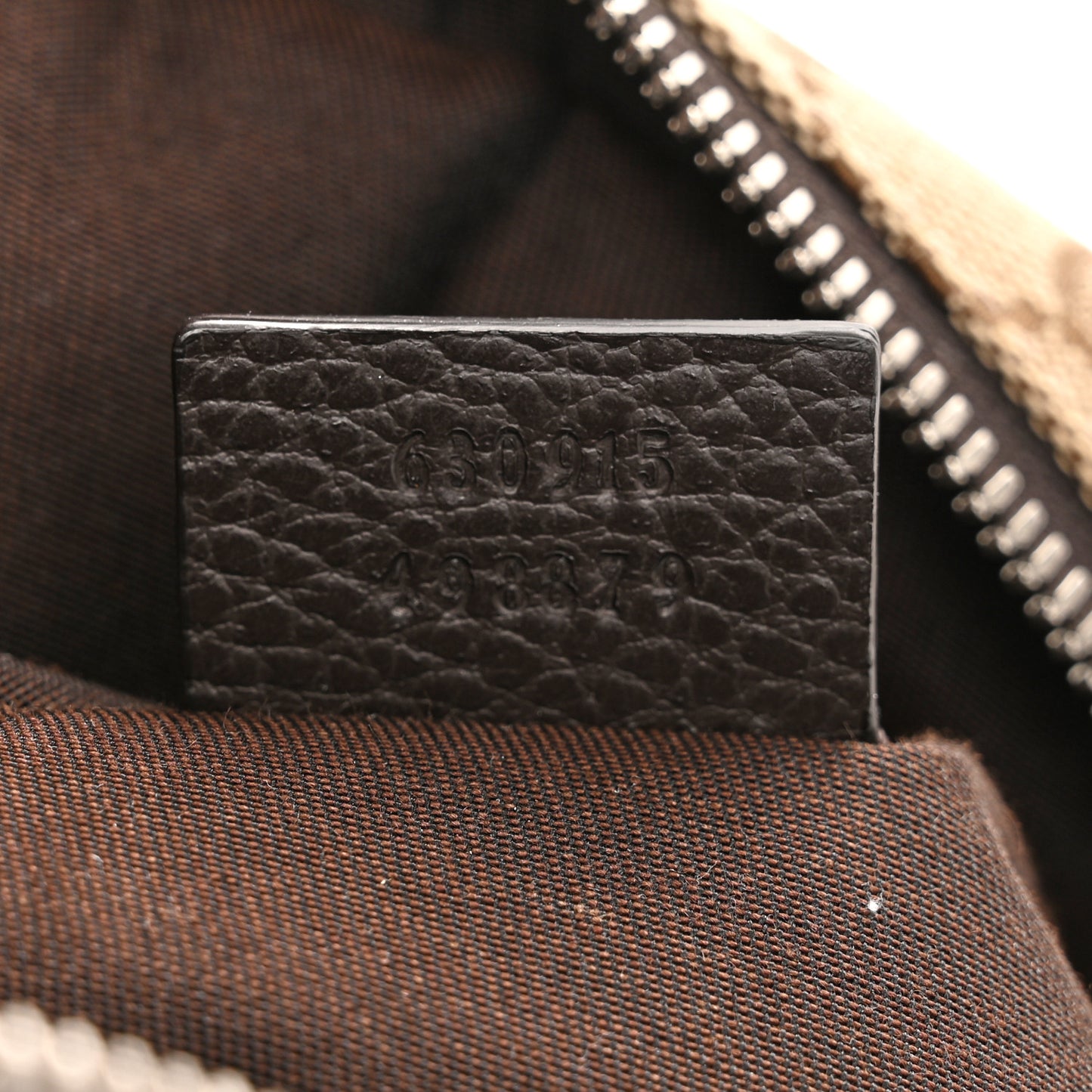 Monogram Dollar Calfskin Waist Pouch Beige Ebony Testa di Moro Marrone Scuro