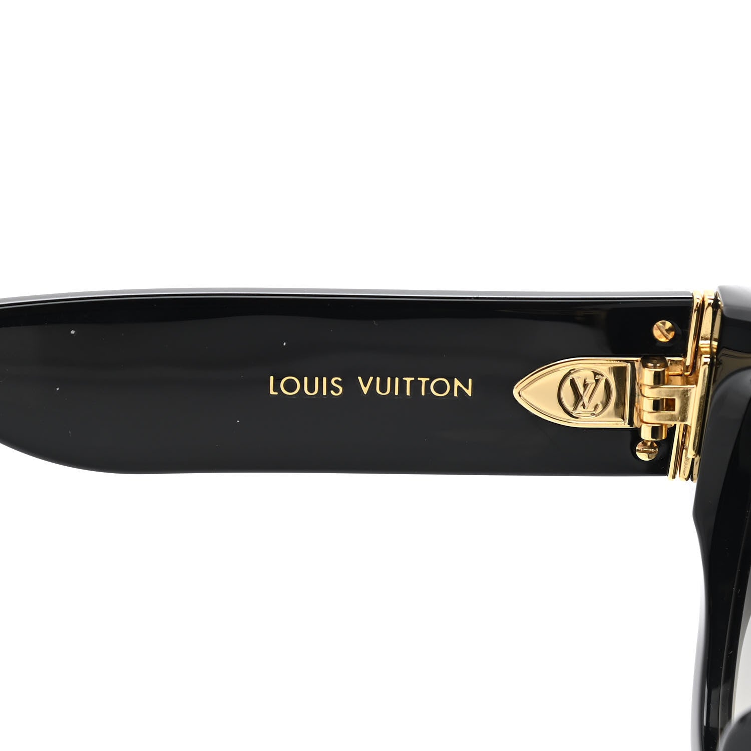 Louis Vuitton Acetate LV Empreinte Round Sunglasses Z1607E Black 5 of 6