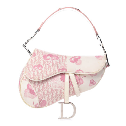 Christian Dior Monogram Floral Saddle Bag Pink 1 of 10