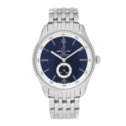 Breitling Stainless Steel 40mm Premier Automatic Watch Blue A37340 2 of 5