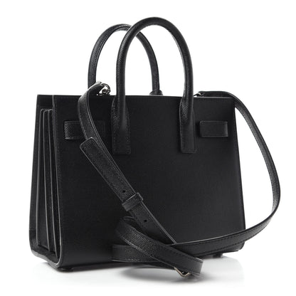 Saint Laurent Grained Calfskin Nano Sac De Jour Black 3 of 10