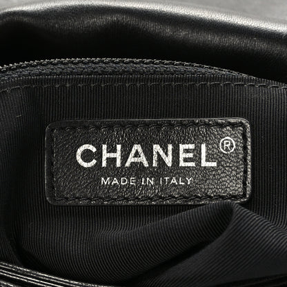 Chanel Patent Quilted Medium Rock In Rome Single Flap Black 6 of 9
