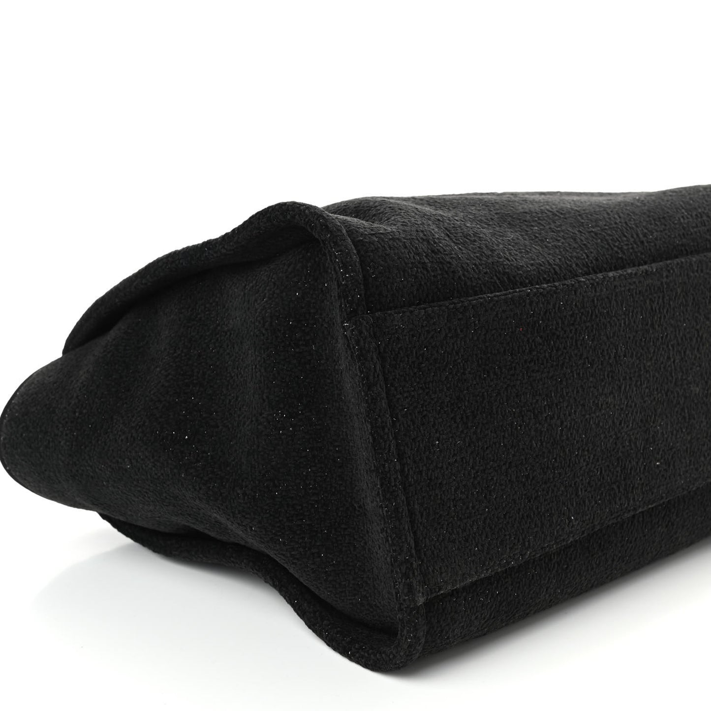 Lurex Boucle Medium Deauville Tote Black