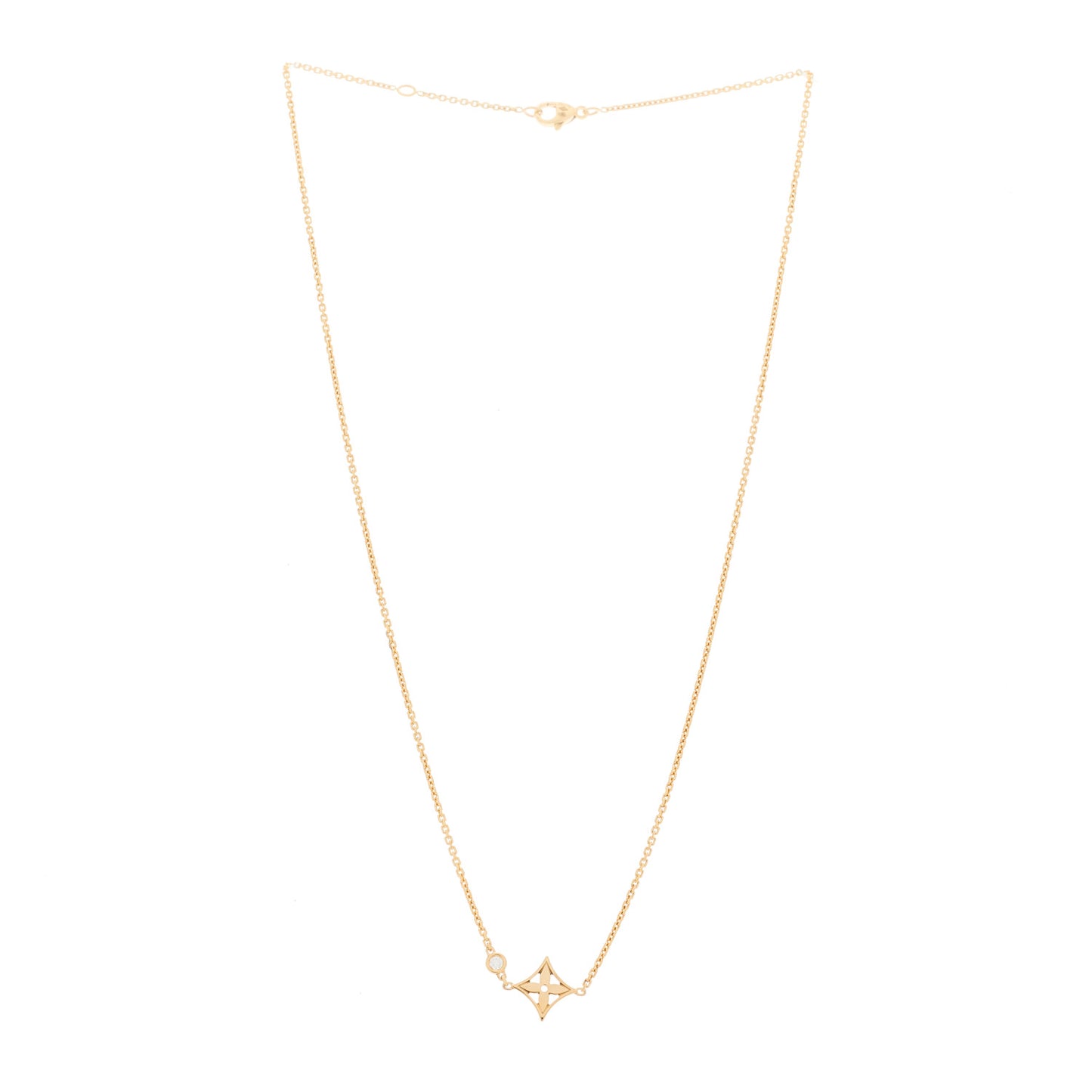 18K Pink Gold Diamond Idylle Blossom Pendant Necklace