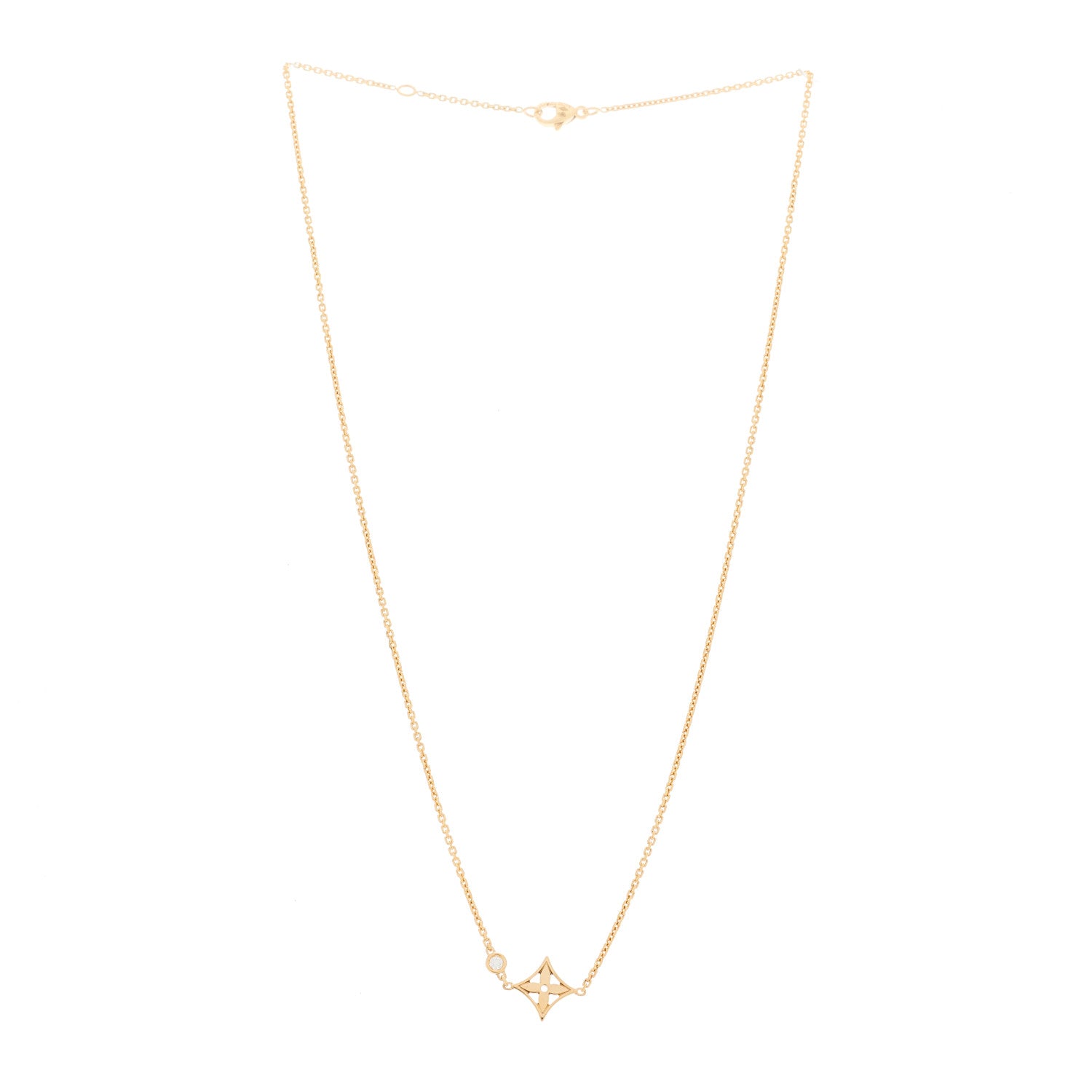 Louis Vuitton 18K Pink Gold Diamond Idylle Blossom Pendant Necklace 2 of 7