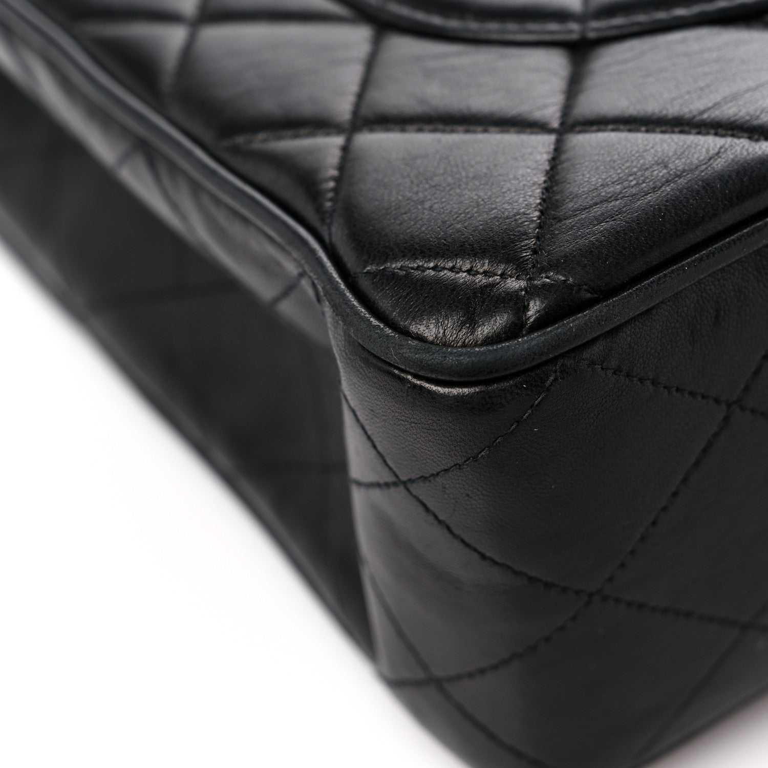 Chanel Lambskin Quilted XL Jumbo Single Flap Black 12 of 18