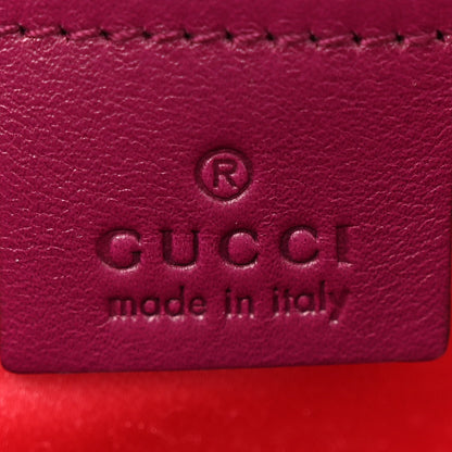 Gucci Velvet Matelasse Medium GG Marmont Shoulder Bag Fuchsia Violet Cyclamen 6 of 10