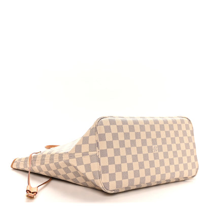 Louis Vuitton Damier Azur Neo Neverfull MM Rose Ballerine 4 of 10