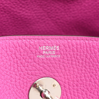 Hermes Taurillon Clemence Lindy 30 Magnolia 6 of 10