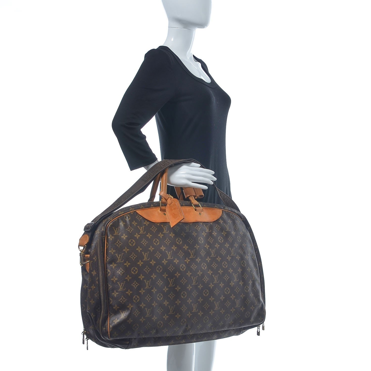 Louis Vuitton Monogram Alize 2 Compartment Luggage Travel Bag 2 of 28