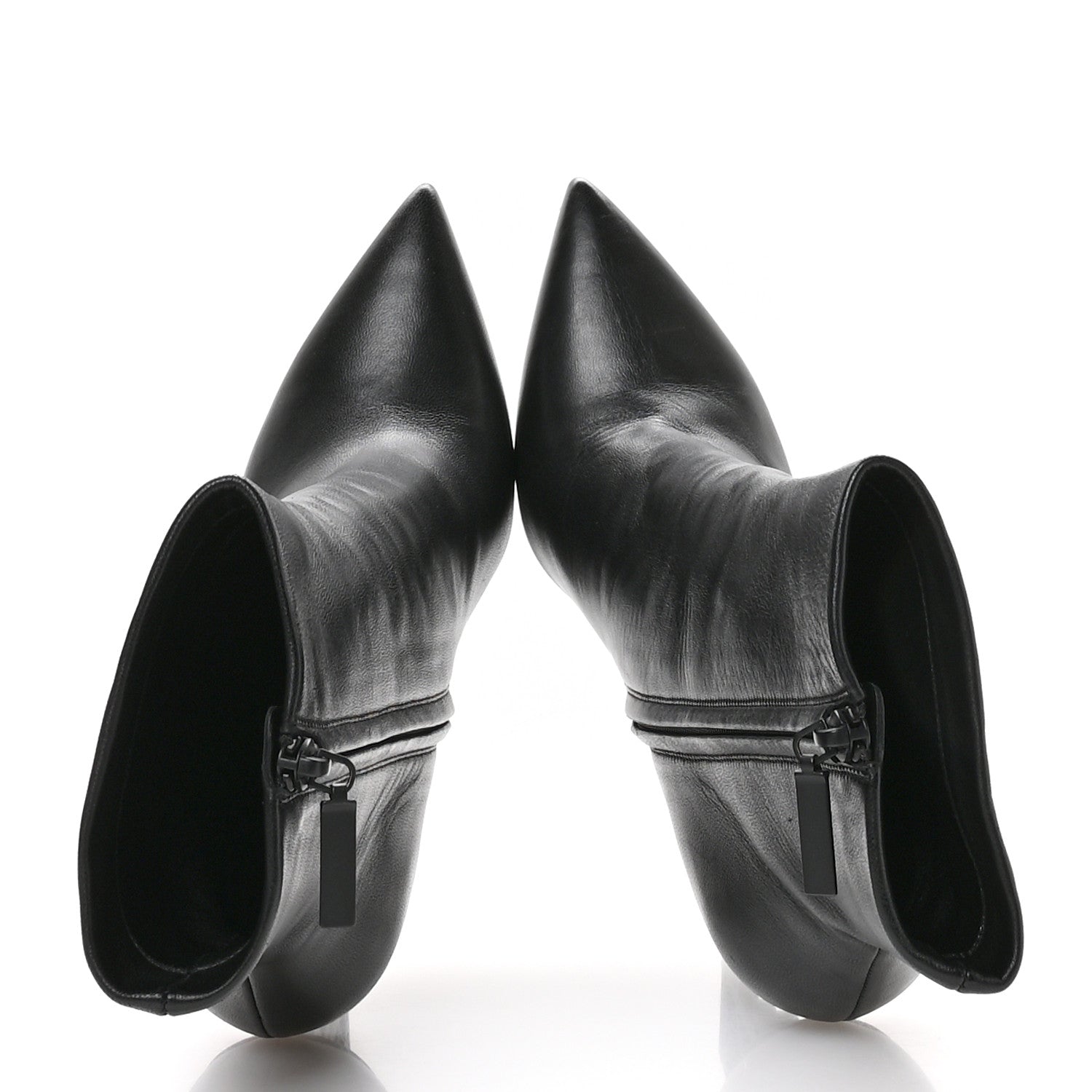 Saint Laurent Calfskin Opyum Ankle Boots 40 Black 2 of 9