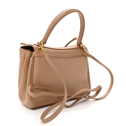Balenciaga Natural Smooth Calfskin Mini Rodeo Top Handle Handbag Latte 3 of 9