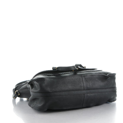 Chloe Calfskin Braided Large Marcie Satchel Black 4 of 7