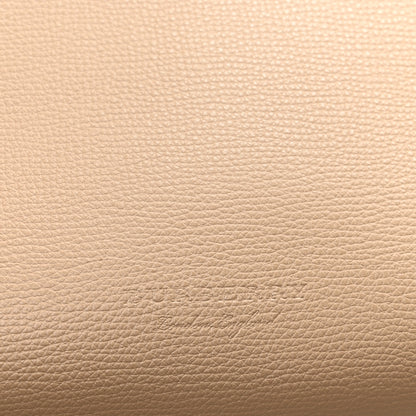 Burberry Grainy Calfskin Haymarket Check Medium Reversible Tote Camel 9 of 16