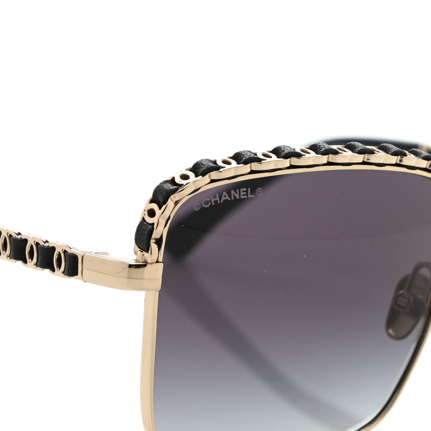 Metal Square Chain Sunglasses 71369 Grey