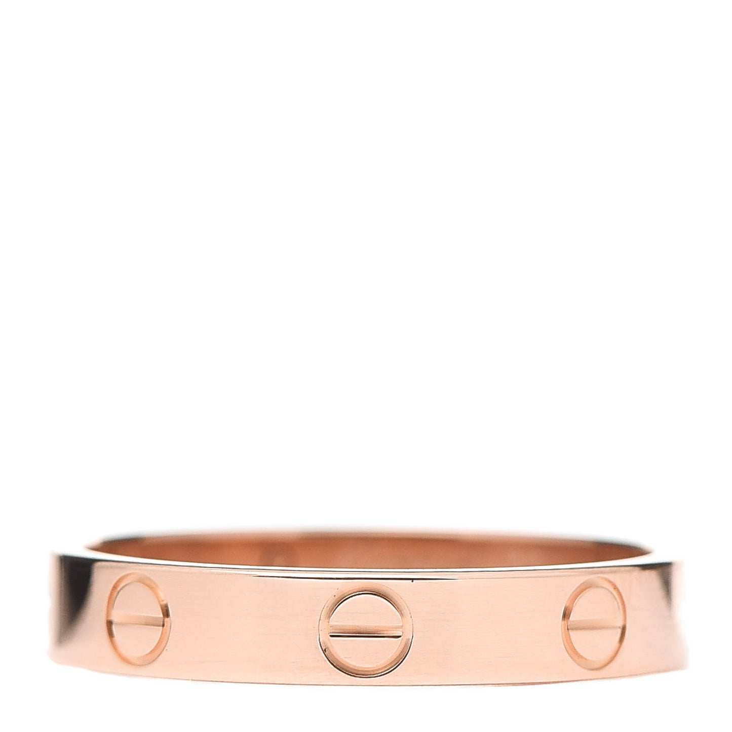 18K Pink Gold 3.5mm LOVE Wedding Band Ring 56 7.5