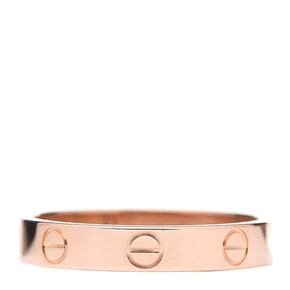 Cartier 18K Pink Gold 3.5mm LOVE Wedding Band Ring 56 7.5 1 of 5