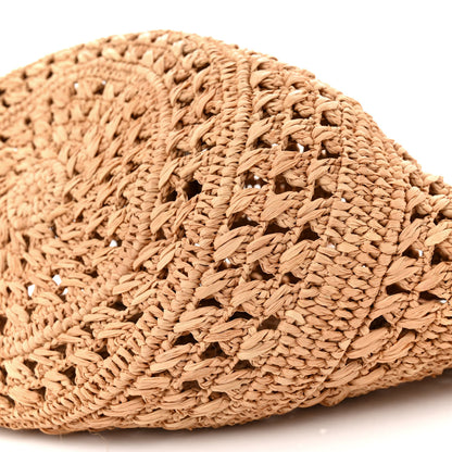 Saint Laurent Raffia Calfskin Small Panier Tote Naturel 10 of 12
