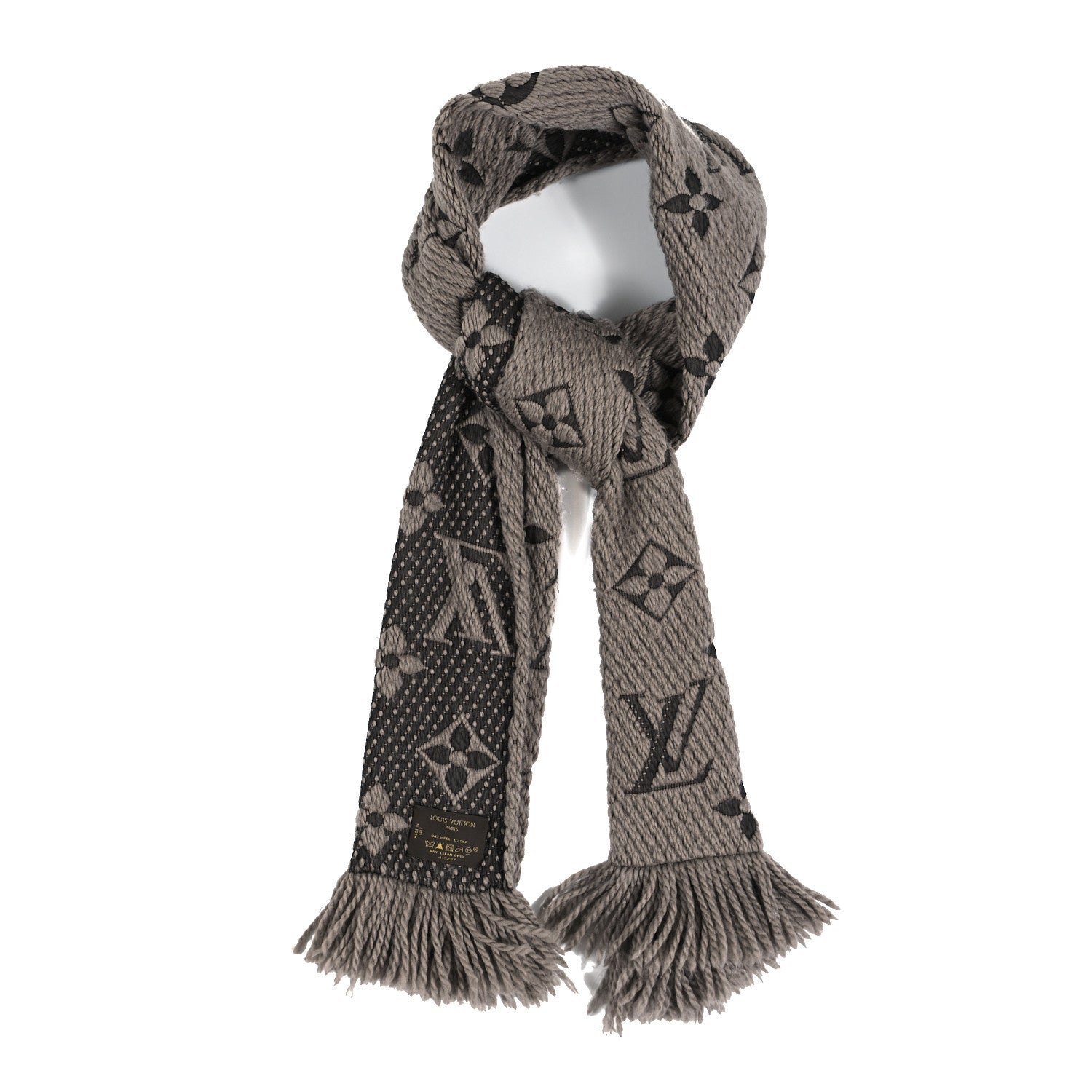 Louis Vuitton Wool Silk Logomania Scarf Verone 1 of 4