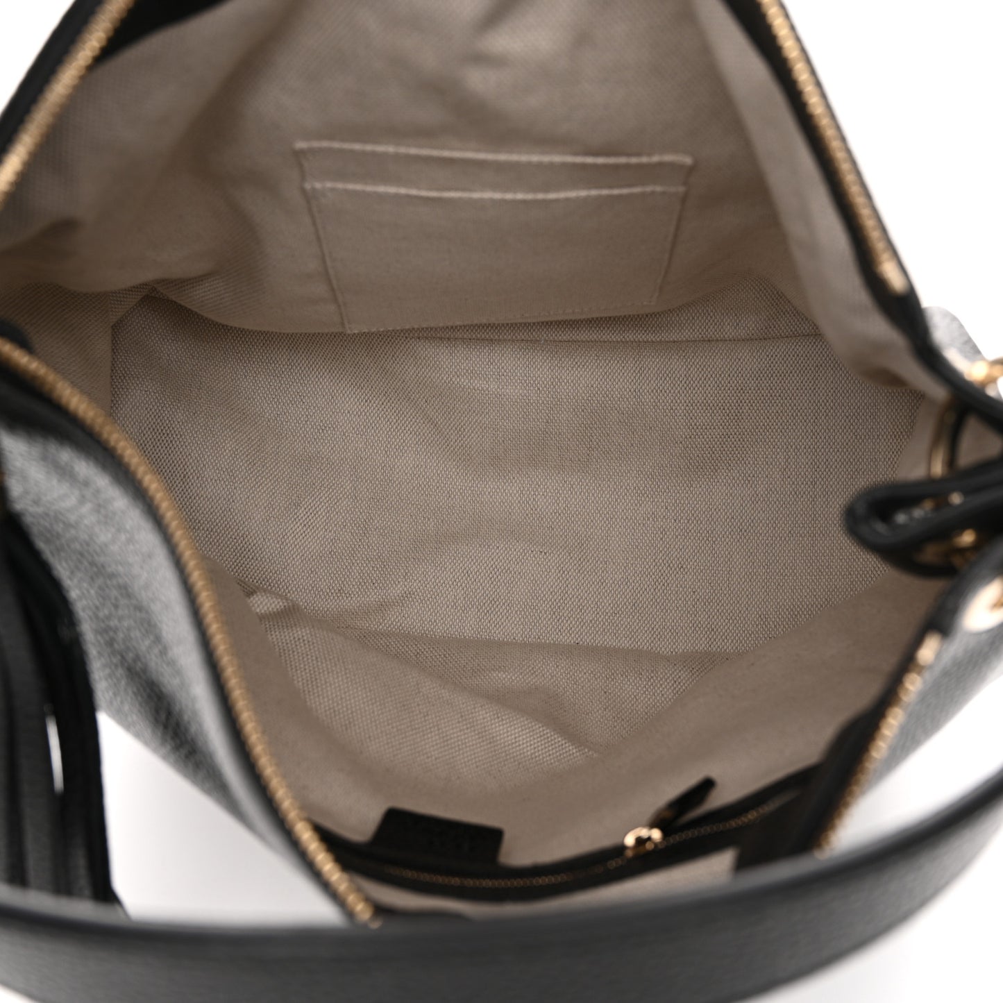 Pebbled Calfskin Large Soho Hobo Black