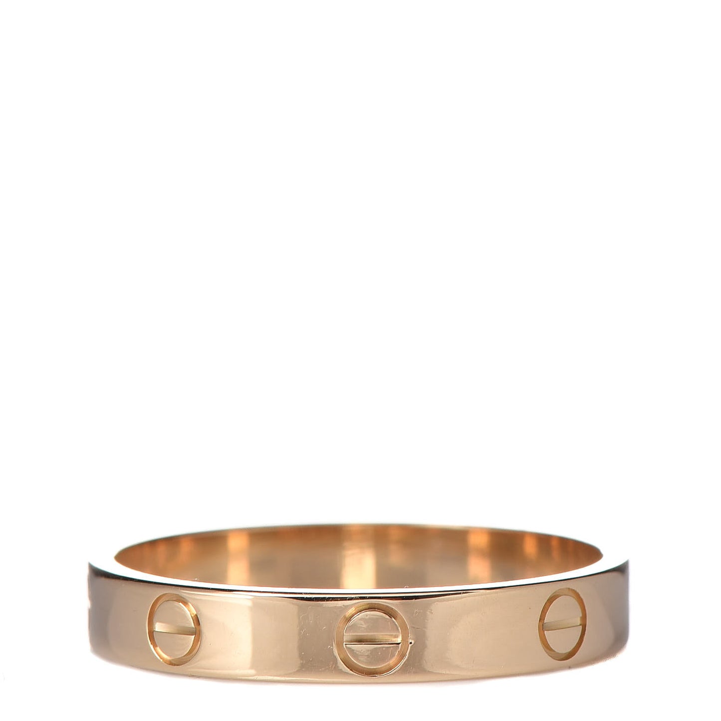 18K Yellow Gold 3.5mm LOVE Wedding Band Ring 61 9.5